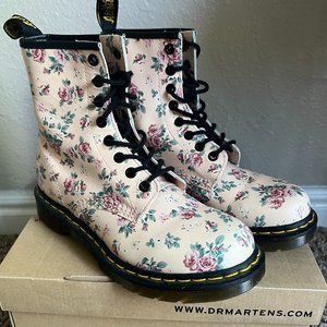 Dr. Martens 1460 Pink Rose Floral Boots
